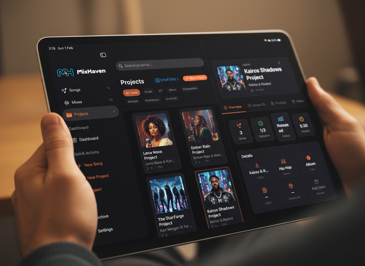 MixHaven operating system for modern music production